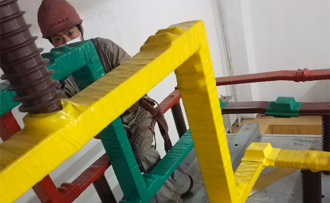 Busbar Insulation Project For Whole Substation By Silicone Rubber Self-Fusing Insulation Tape